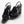 sandals black patent crumpled lambskin