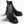 short boots black calfskin
