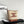 SMALL BUCKET CUIR TRIOMPHE 24CM IN STRIPED TEXTILE AND TAN CALFSKIN