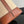 SMALL BUCKET CUIR TRIOMPHE 24CM IN STRIPED TEXTILE AND TAN CALFSKIN