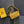 CAP-VERT PM BAG 23X8X14CM YELLOW CANVAS