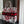 Large CD Book Tote 42cm White and Red Heart Butterfly Embroidery