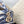 MEDIUM LADY D-LITE BLUE PALMS EMBROIDERY