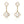 CLOVER WHITE MOP EARRINGS 2 MOTIF